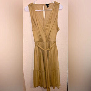 Torrid Holiday Sparkle Gold Dress.